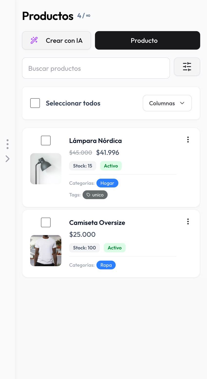 Experiencia Móvil de Compra Eryno